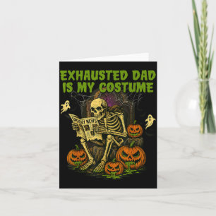 Tarjeta Papá Agotado Es Mi Disfraz Divertido Pareo Papá Ha