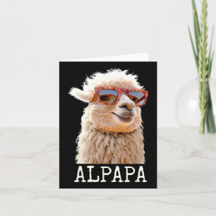 Tarjeta Papa Alpaca Alpapa Lama Papá Cute Alpaca Padre Día