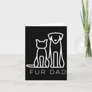 Tarjeta Papá Amante de las Mascotas Gato Perro Papá Marido