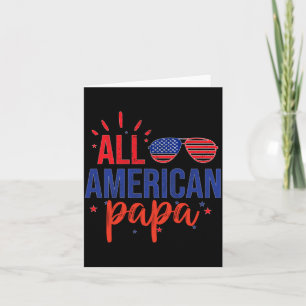 Tarjeta Papa Americano Familia Del 4 De Julio Sungles