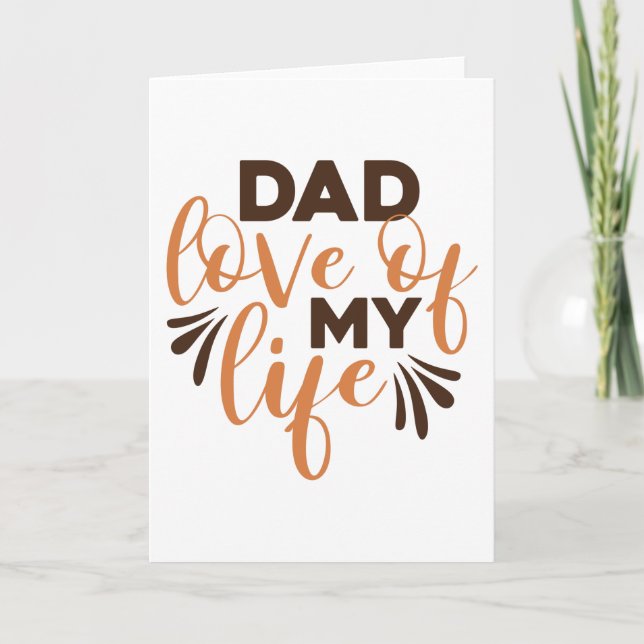 Tarjeta Papá Amor de mi Vida (Anverso)