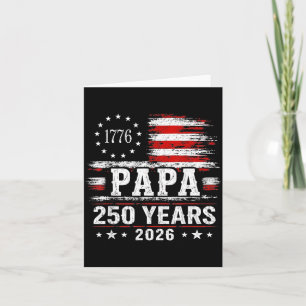 Tarjeta Papa Antiguo 250 Años 2026 Abuelo Patriótico