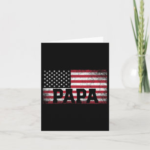Tarjeta Papa Bandera Americana Regalo del Día del Padre 4 