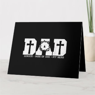 Tarjeta Papá Bendito Padre Cruz Cristiano Religioso