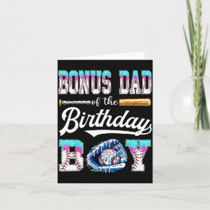 Tarjeta Papa Bono Del Niño Cumpleañero Helado De Béisbol