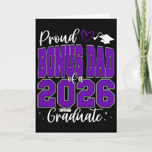 Tarjeta Papa Bonus Orgulloso De Un Graduado De La Promoció