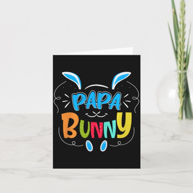 Tarjeta Papa Bunny Premium Tri-blend  (Anverso)