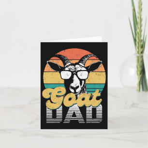 Tarjeta Papá Cabra Mejor Papá Cabra Vintage Retro Divertid
