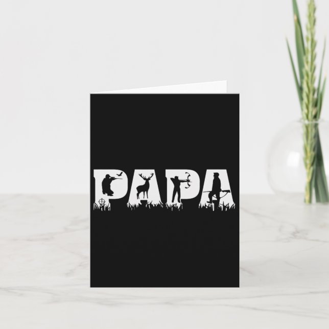 Tarjeta Papa Cazador Día del Padre  (Anverso)