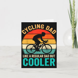 Tarjeta Papá ciclista como uno regular pero bicicleta más 