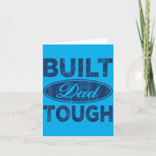 Tarjeta Papá construido vintage duro Día del padre papá di