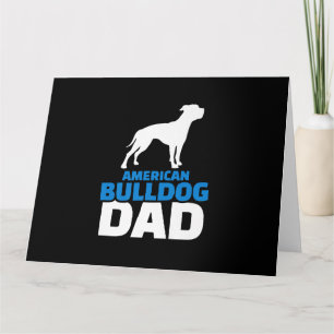 Tarjeta Papá de American Bulldog Regalo Premium Para Amant