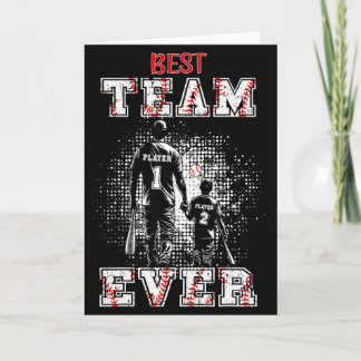 Tarjeta Papá de béisbol U2013 Mejor equipo de todos U2013 