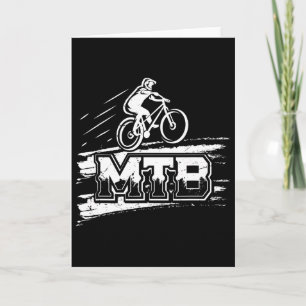Tarjeta Papá de bicicleta de montaña Bicicleta de montaña