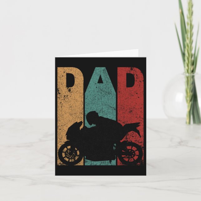 Tarjeta Papá de bicicleta deportiva regalo del día del pad (Anverso)