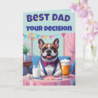 Tarjeta Papa de Bulldog Francés Día del Padre