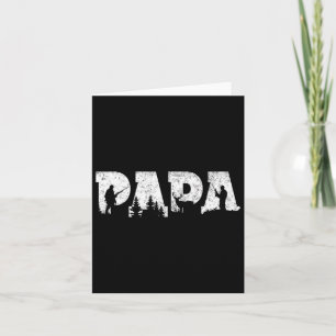 Tarjeta Papa de caza hombres de caza Día del padre Vintage