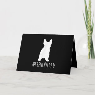 Tarjeta papá de frenchie bulldog francés