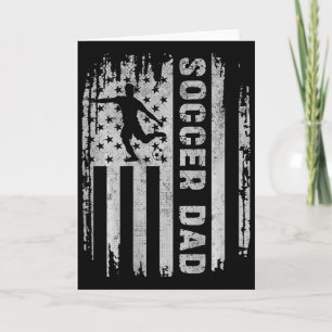 Tarjeta Papá de fútbol bandera americana Usa en Ck padre f