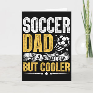 Tarjeta Papá de fútbol como un papá normal pero más genial