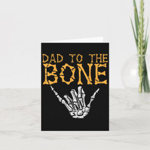Tarjeta Papá De Halloween Con El Bono De La Mano Divertido