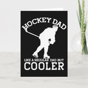 Tarjeta Papá de Hockey Como Un Papá Normal Pero Más Genial