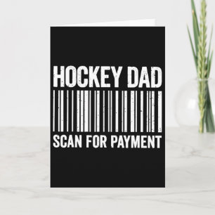 Tarjeta Papá de Hockey Escanea para Pagar con Byrcode Dive
