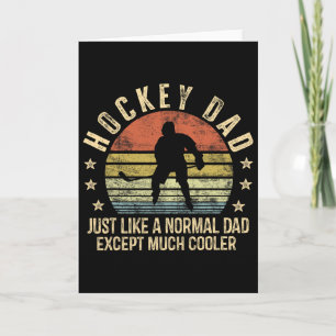 Tarjeta Papá de Hockey Igual que un Papá Normal Excepto Mu