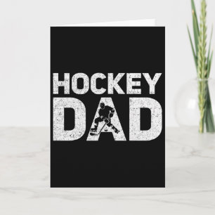 Tarjeta Papá de Hockey Jugador de Hockey Día del Padre Ama
