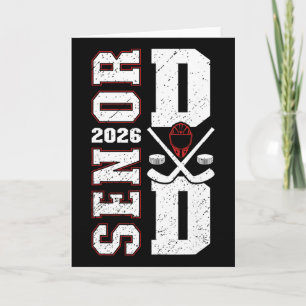 Tarjeta Papa de hockey sénior de un jugador de hockey séni