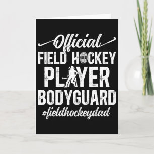 Tarjeta Papá de Hockey sobre Césped Divertido Papá de un J