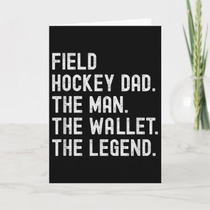 Tarjeta Papá de Hockey sobre Césped El Hombre La Cartera L