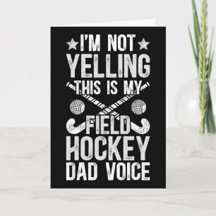 Tarjeta Papá de Hockey sobre Césped Voz Papá de un Jugador