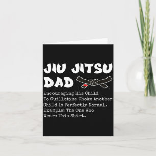Tarjeta Papá de Jiu Jitsu Brasileño Artes Marciales BJJ Pa