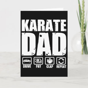 Tarjeta Papá de Karate Divertido Artes Marciales Padre Hum