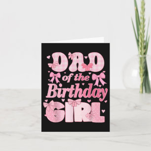Tarjeta Papá De La Familia Chica De Cumpleaños Coquette Ro