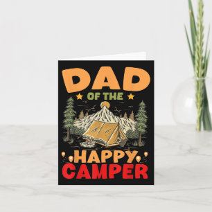 Tarjeta Papá De La Feliz Camper Primera Fama De Camping De