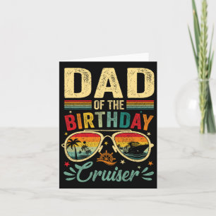 Tarjeta Papá De La Vintage De Cruceros De Cumpleaños Sungl