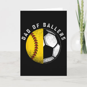 Tarjeta Papá De Llers Padre Hijo Softll Jugador De Fútbol