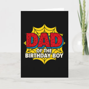 Tarjeta Papa De Los Niños Del Niño Cumpleañero Tema De Ara