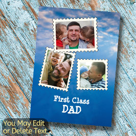 Tarjeta Papá de primera clase Mejor papá del mundo 3 foto