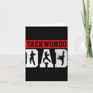 Tarjeta Papá de Taekwondo - Día del Padre Artes Marciales