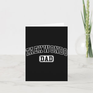 Tarjeta Papá de Taekwondo Divertido Letrero Atlético Día d