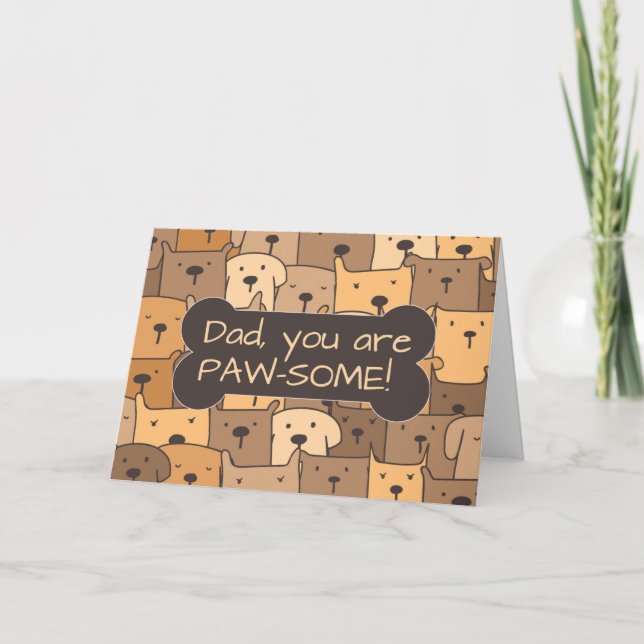 Tarjeta Papá de todos nosotros divertida fiesta de cumplea (Anverso)