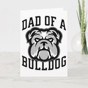 Tarjeta Papá de un Bulldog Impresión de Día de Partido de 