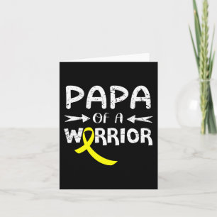 Tarjeta Papa De Un Guerrero Contra El Cáncer De Niñez De P