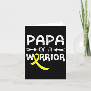 Tarjeta Papa De Un Guerrero Contra El Cáncer De Niñez De P