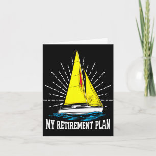 Tarjeta papá de vela navegando mi plan de jubilación 