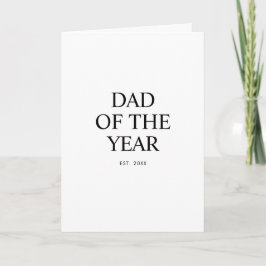 Tarjeta Papá del Año Día del Padre Moderno