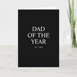 Tarjeta Papá del Año Día del Padre Moderno